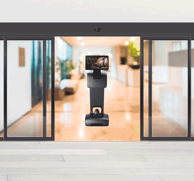 auto door with temi robot
